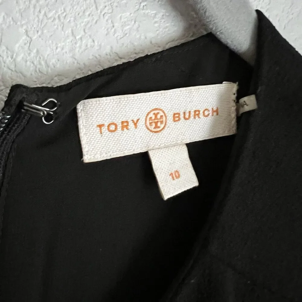 Tory Burch Raine embellished shift dress Size 10 Black
